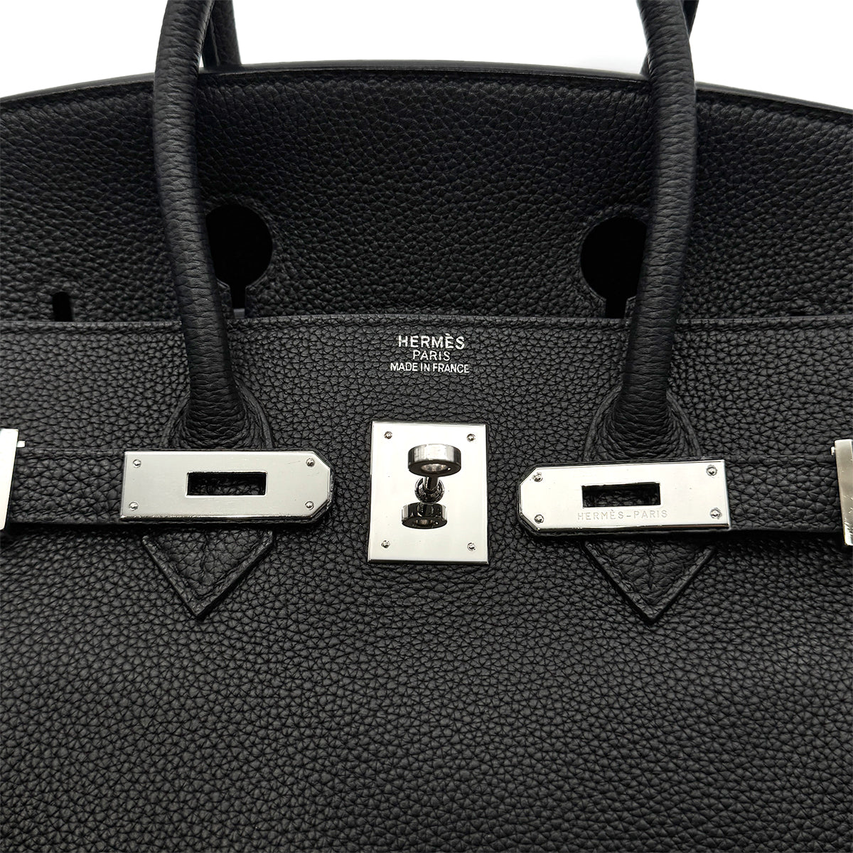 HERMES BIRKIN 35 BLACK TOGO HAND BAG □H SHW 90275918