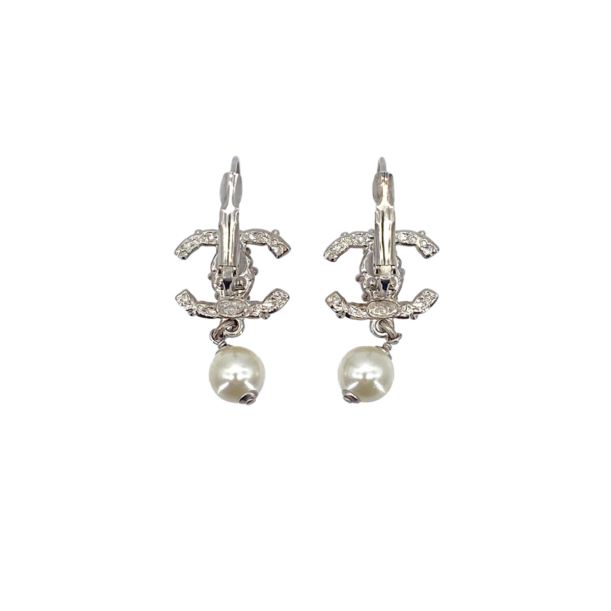CHANEL EARRINGS COCOMARK FAUX PEARL COLOR STONE SWING 17S 90275925