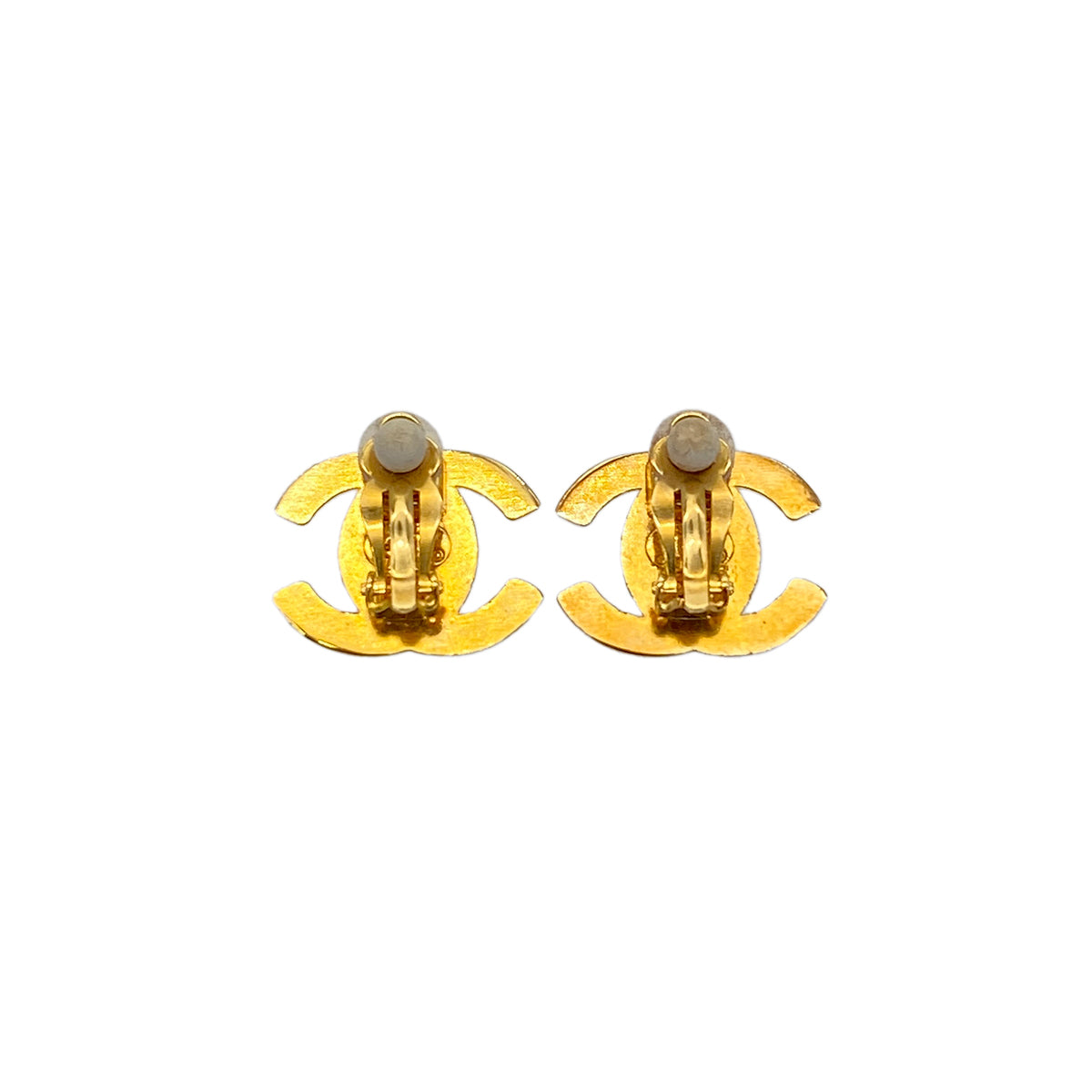 CHANEL VINTAGE EARRINGS TURN LOCK COCOMARK ACCESSORY 96P 90275942