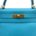 HERMES KELLY 28 RETOURNE TURQUOISE TOGO HAND SHOULDER BAG □R GHW 90275976 - PURPOSE