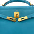 HERMES KELLY 28 RETOURNE TURQUOISE TOGO HAND SHOULDER BAG □R GHW 90275976 - PURPOSE
