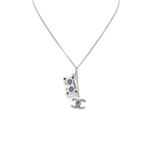 CHANEL NECKLACE COCOMARK CASSETTE TAPE ACCESSORY 04P 90276329