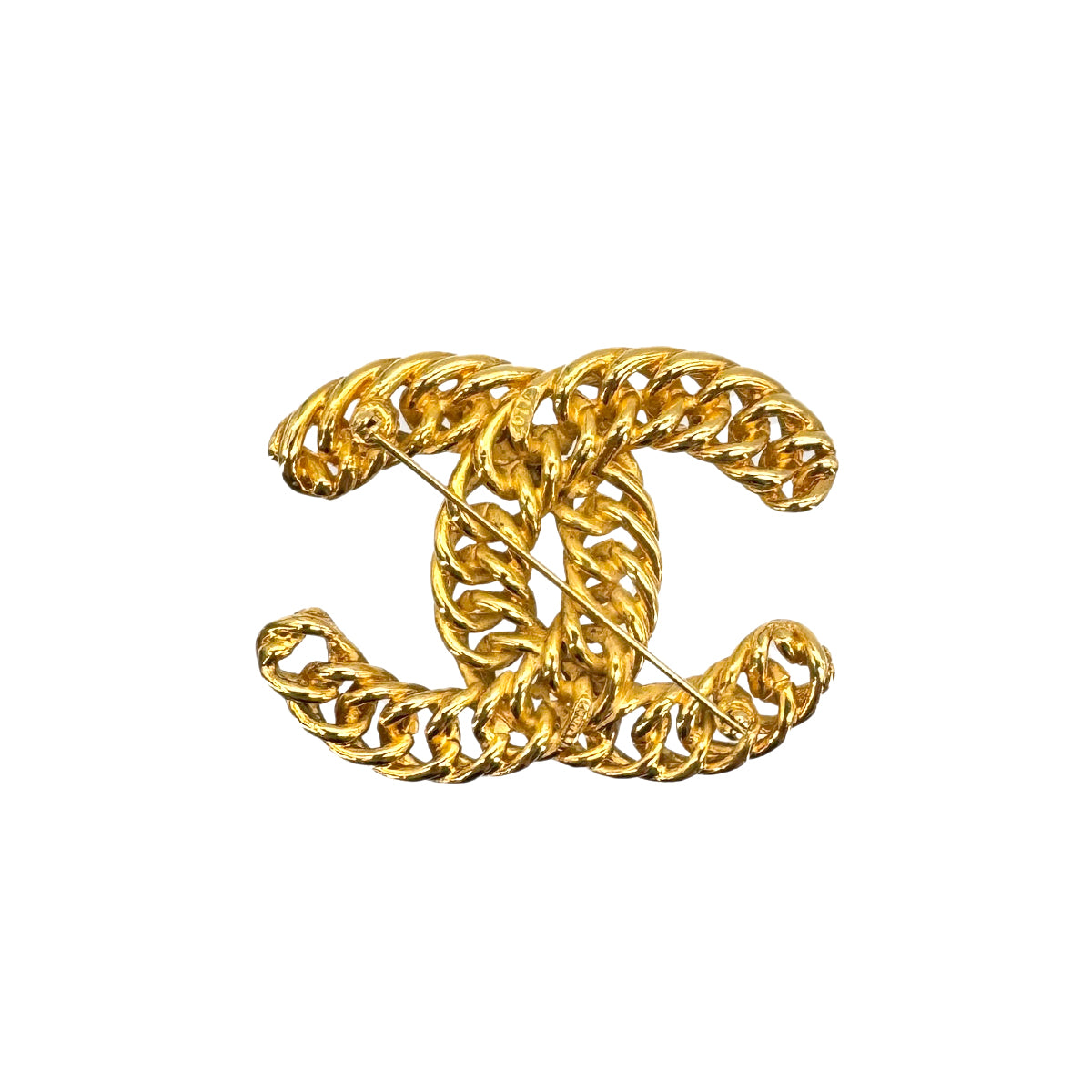 CHANEL VINTAGE COCOMARK BROOCH GOLD ACCESSORY 90276331