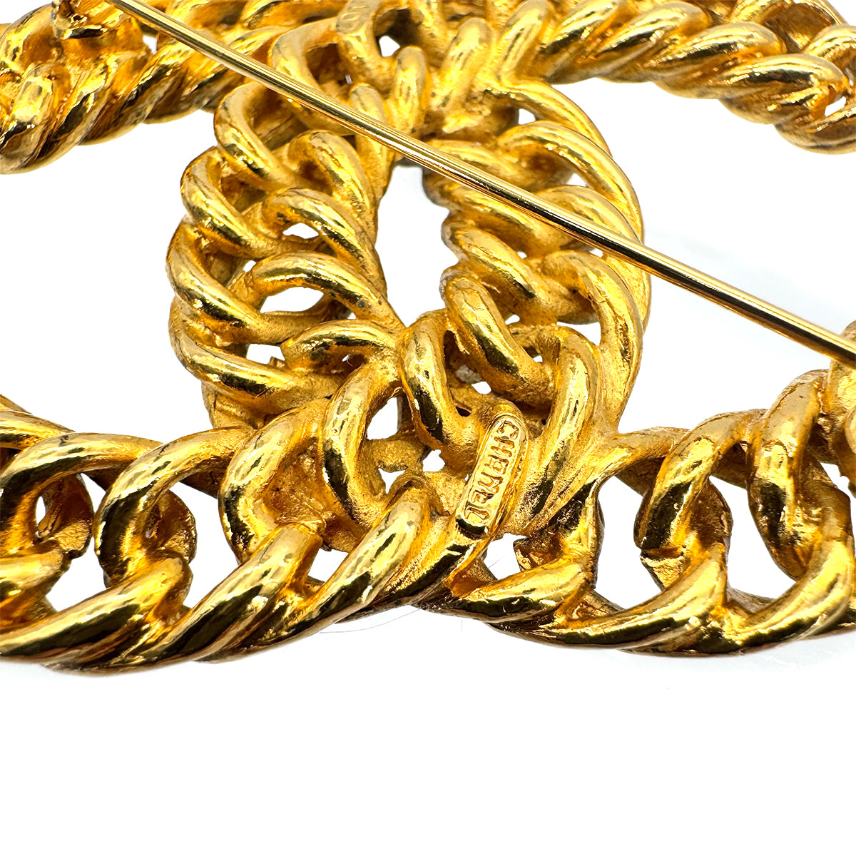 CHANEL VINTAGE COCOMARK BROOCH GOLD ACCESSORY 90276331
