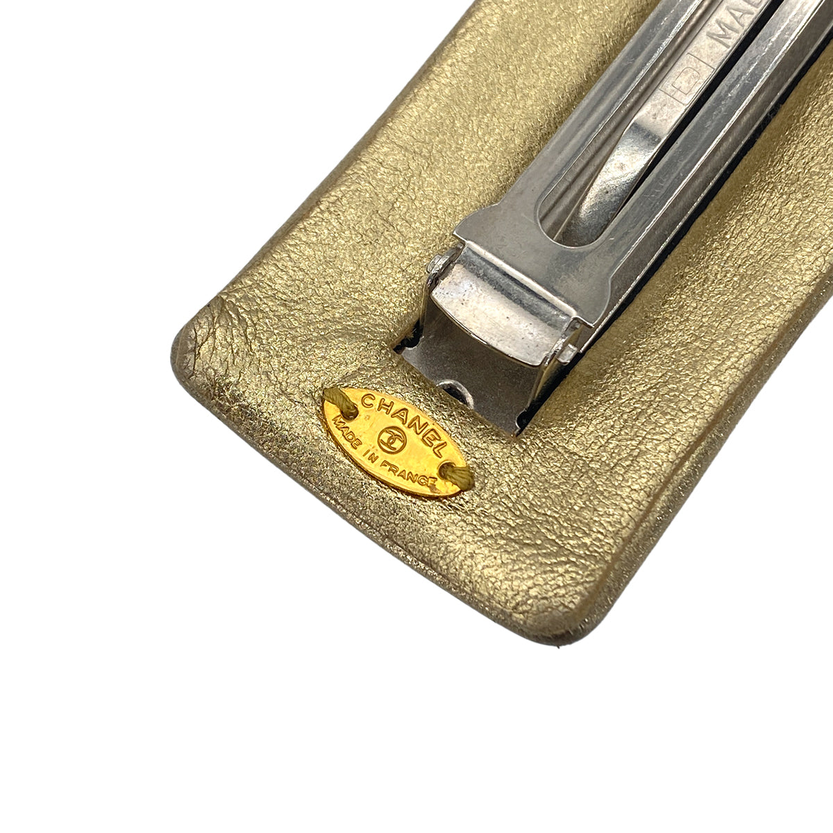CHANEL VINTAGE VALLETTA COCOMARK GOLD HAIR ACCESSORY 90276333