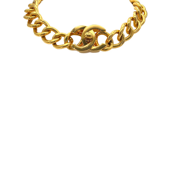 CHANEL VINTAGE NECKLACE COCOMARK TURN LOCK ACCESSORY 96P 90276348 - PURPOSE