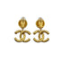 CHANEL VINTAGE EARRINGS COCOMARK GOLD SWING ACCESSORY 95A 90276351 - PURPOSE