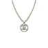 CHANEL VINTAGE NECKLACE COCOMARK TURN LOCK SILVER ACCESSORY 90276357 - PURPOSE