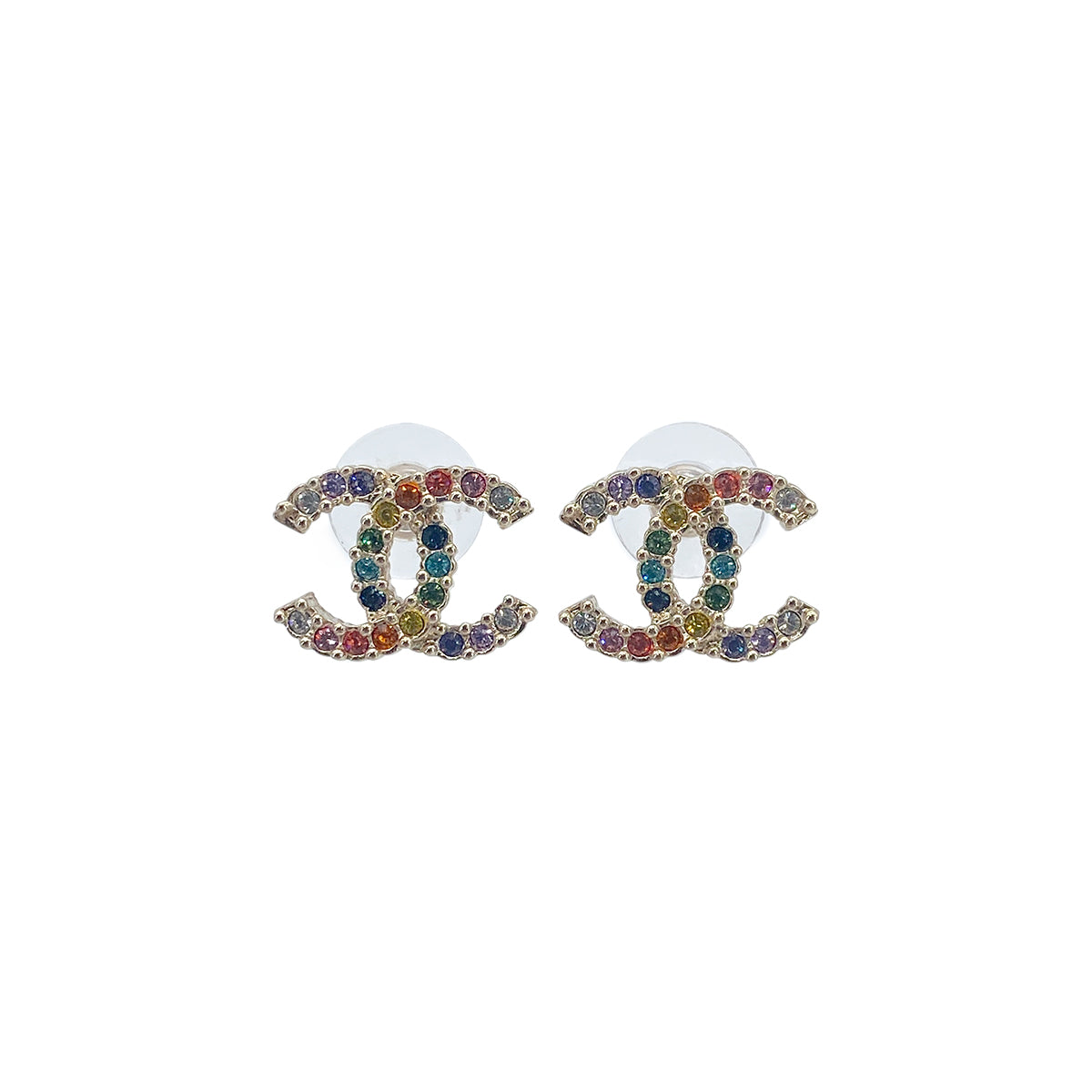 CHANEL EARRINGS COCOMARK COLOR STONE ACCESSORY A21V 90276358