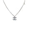 CHANEL NECKLACE COCOMARK RHINESTONE BLUE SILVER ACCESSORY F19P 90276362 - PURPOSE