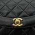 CHANEL VINTAGE DIANA SMALL CHAIN SHOULDER BAG BLACK LAMB SKIN 90276363 - PURPOSE