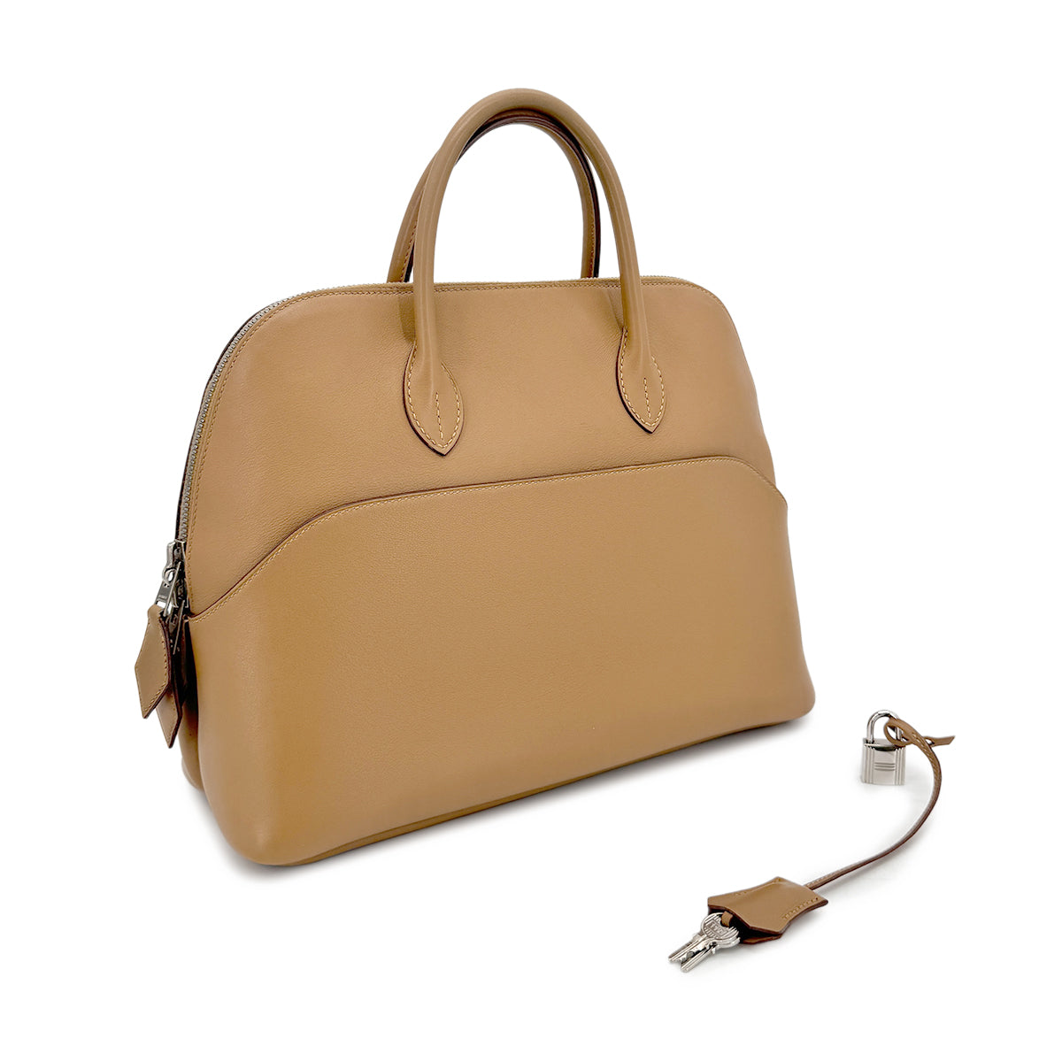 HERMES BOLIDE 1923 30 BISCUIT VEAU SWIFT HAND BAG □L SHW 90276365