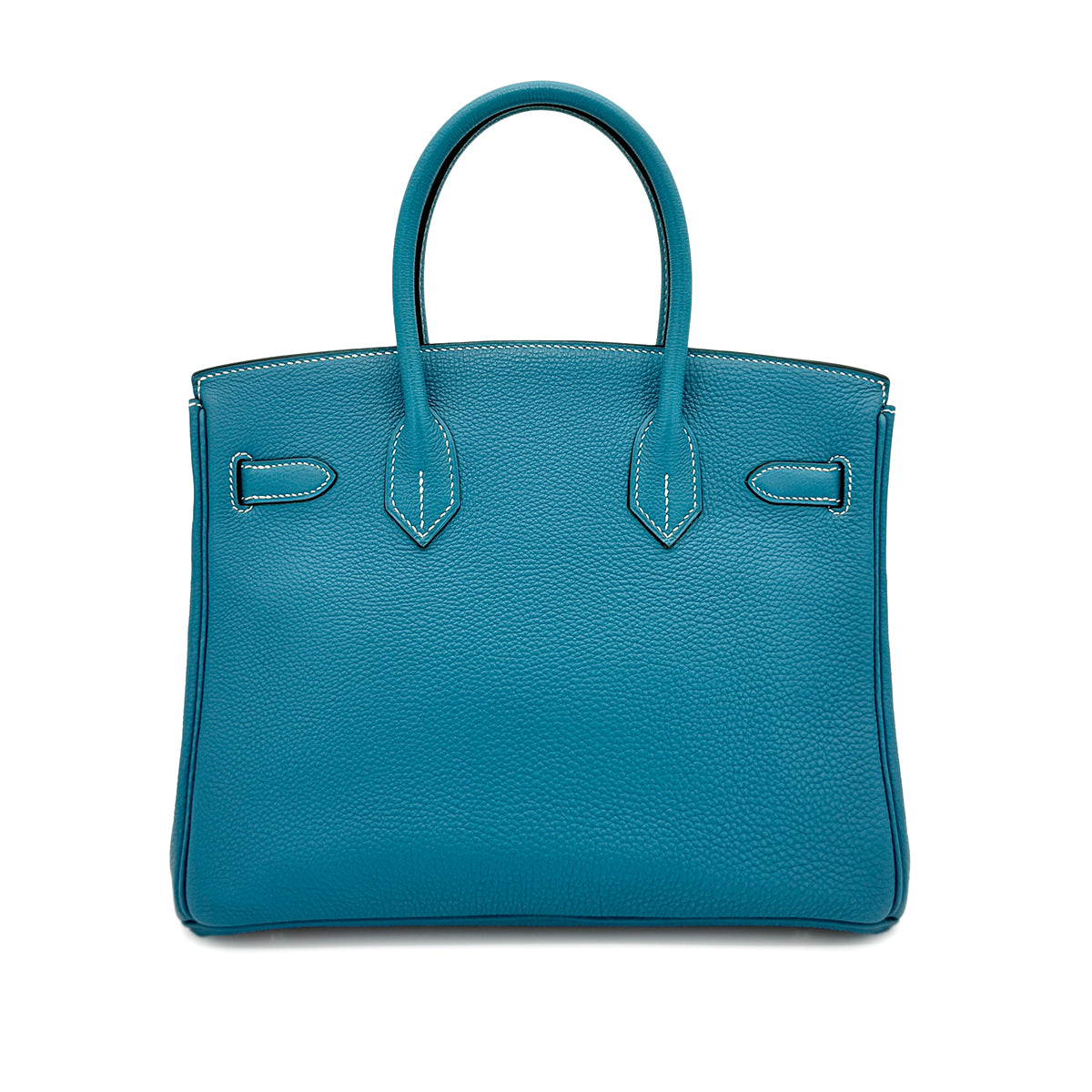 HERMES BIRKIN 30 BLUE JEAN TOGO HAND BAG ▢I SHW 90276370