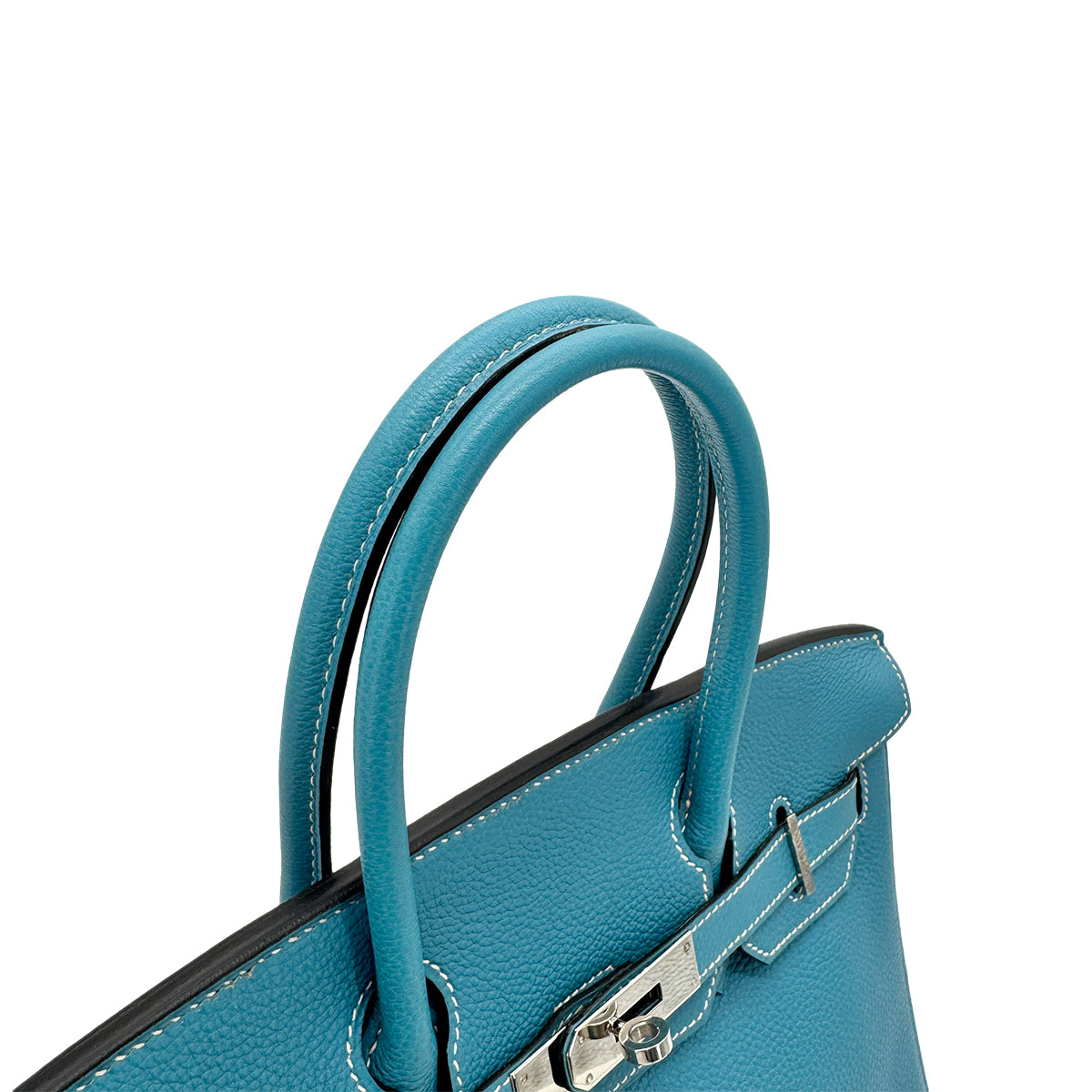 HERMES BIRKIN 30 BLUE JEAN TOGO HAND BAG ▢I SHW 90276370