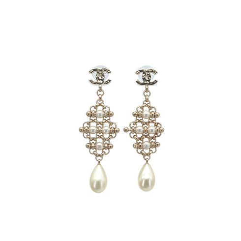 CHANEL EARRINGS COCOMARK FAUX PEARL ACCESSORY B20C 90276377 - PURPOSE