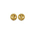 CHANEL VINTAGE EARRINGS COCOMARK RHINESTONE CIRCLE GOLD ACCESSORY 90276378 - PURPOSE