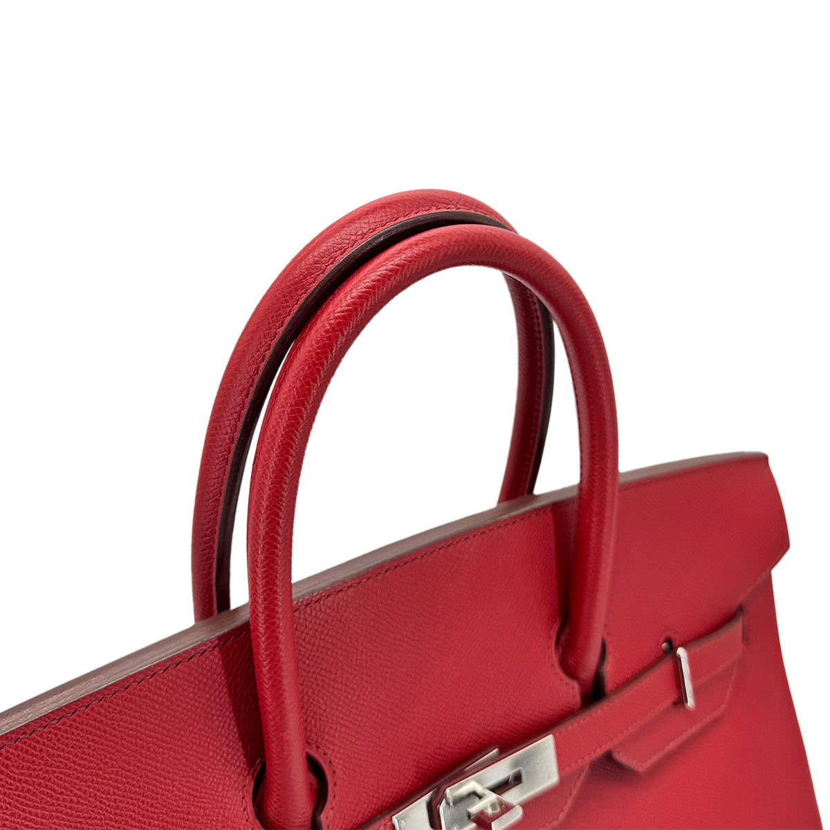 HERMES HAUT A COURROIES 36 ROUGE VIF EPSOM HAND BAG □K SHW 90276386