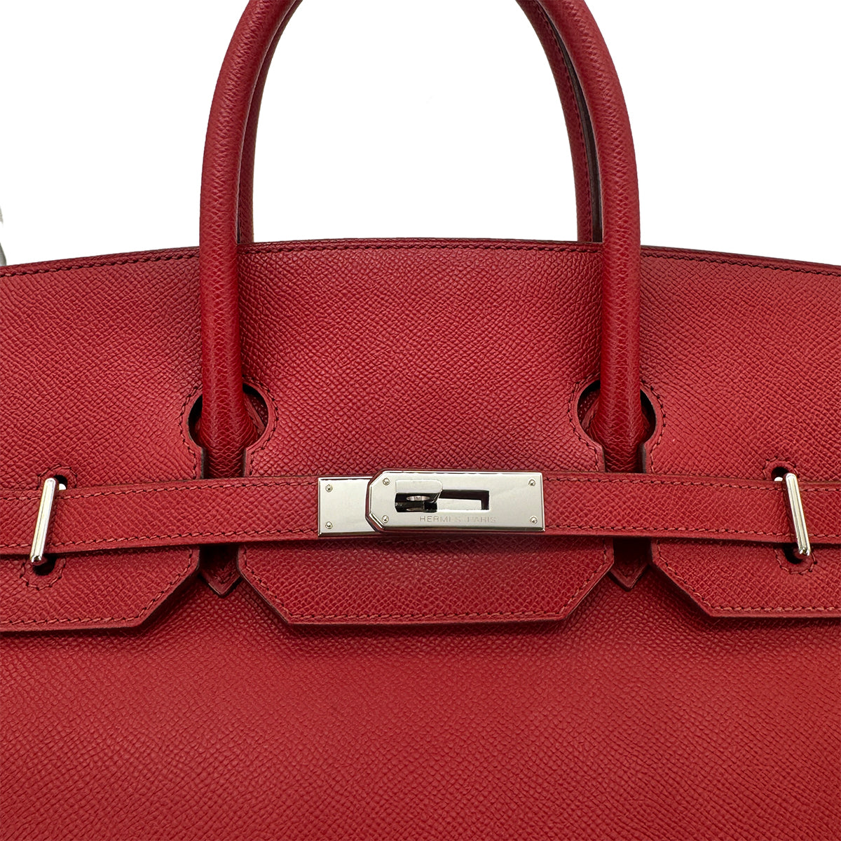 HERMES HAUT A COURROIES 36 ROUGE VIF EPSOM HAND BAG □K SHW 90276386