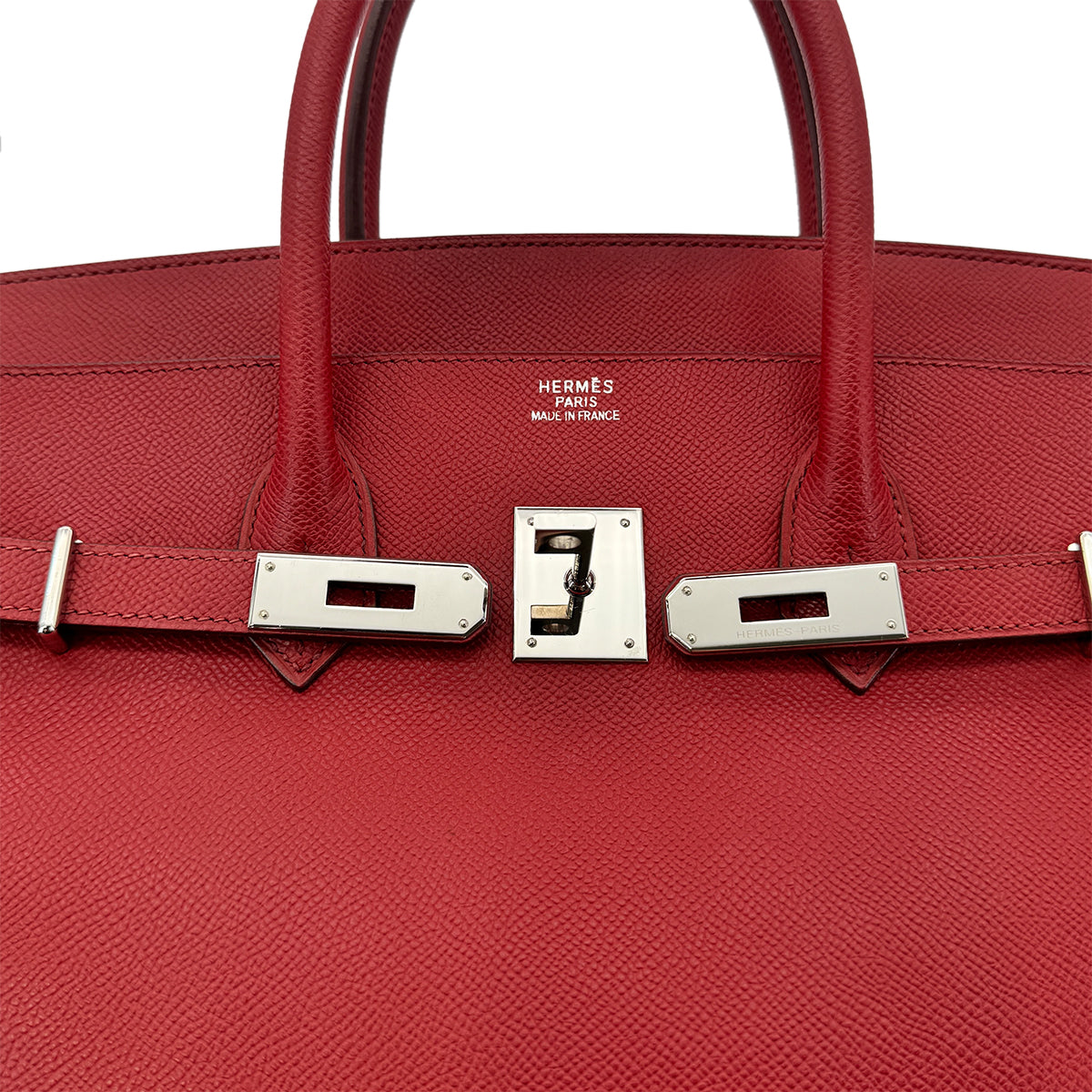 HERMES HAUT A COURROIES 36 ROUGE VIF EPSOM HAND BAG □K SHW 90276386