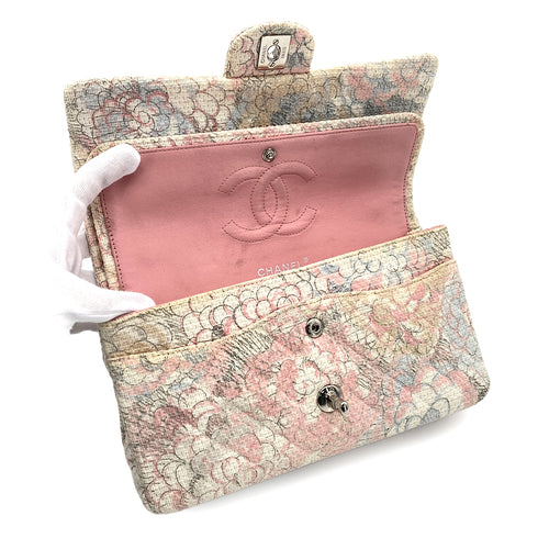 CHANEL MATELASSE CAMELLIA CHAIN SHOULDER BAG MULTICOLOR TWEED 90276393 - PURPOSE
