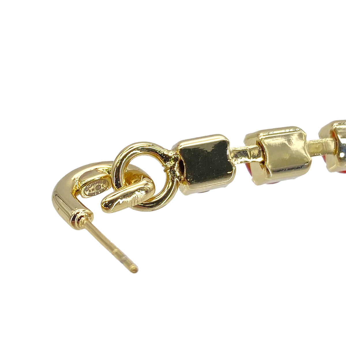 CHANEL EARRINGS COCOMARK GRADIENT COLOR STONE ACCESSORY B24C 90276396