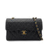 CHANEL VINTAGE CLASSIC FLAP SMALL CHAIN SHOULDER BAG BLACK CAVIAR SKIN 90276399 - PURPOSE
