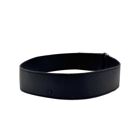 CHANEL BELT LEATHER COCOMARK BLACK ACCESSORY 17K 90276616