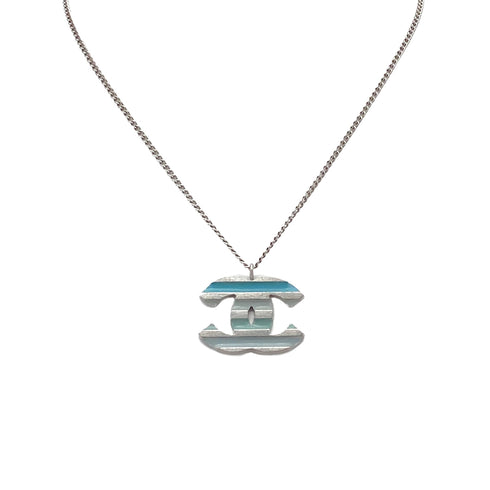 CHANEL NECKLACE COCOMARK BLUE ACCESSORY 05C 90276628 - PURPOSE