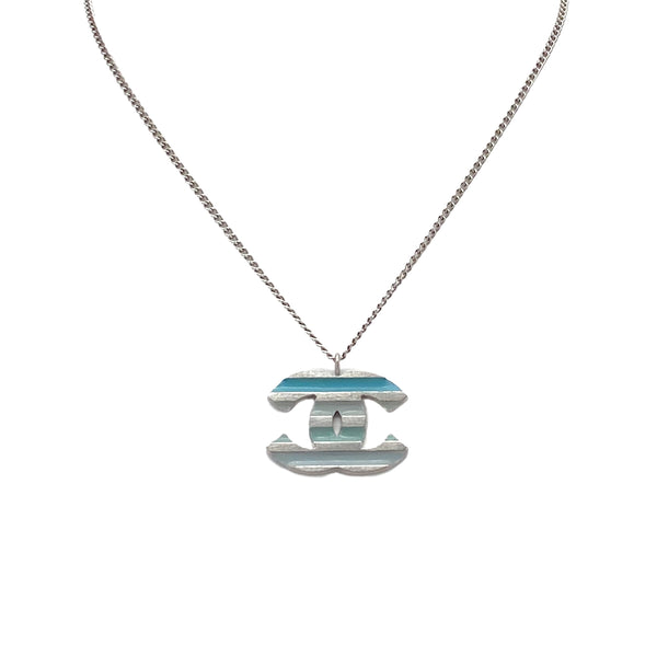 CHANEL NECKLACE COCOMARK BLUE ACCESSORY 05C 90276628 - PURPOSE