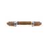 HERMES BANGLE BRACELET BROWN SILVER ACCESSORY 90276656 - PURPOSE