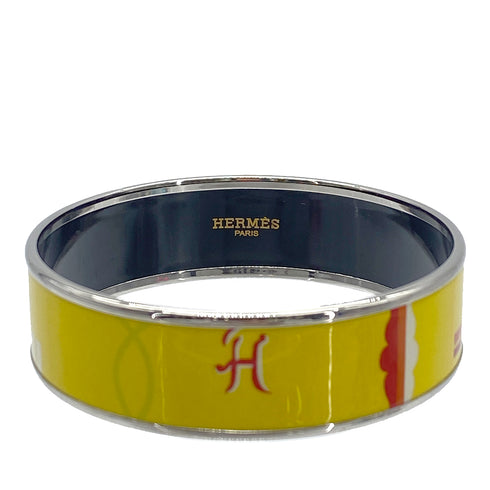 HERMES EMAIL BANGLE BRACELET YELLOW ACCESSORY 90276664 - PURPOSE