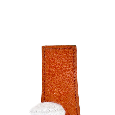 HERMES TOUAREG BRACELET ORANGE LEATHER ACCESSORY □G 90276668 - PURPOSE