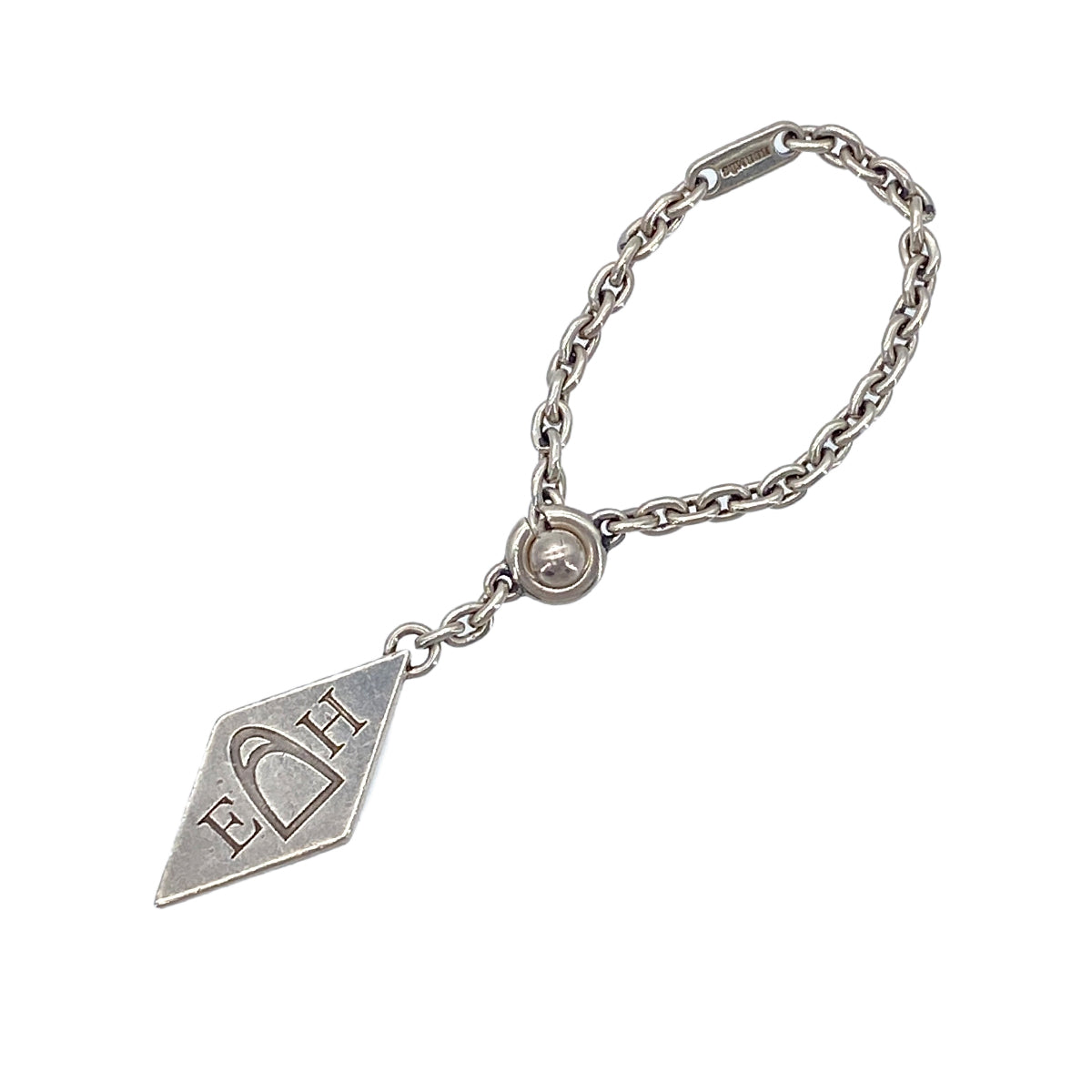 HERMES BAG CHARM DIAMOND SILVER ACCESSORY 90276694