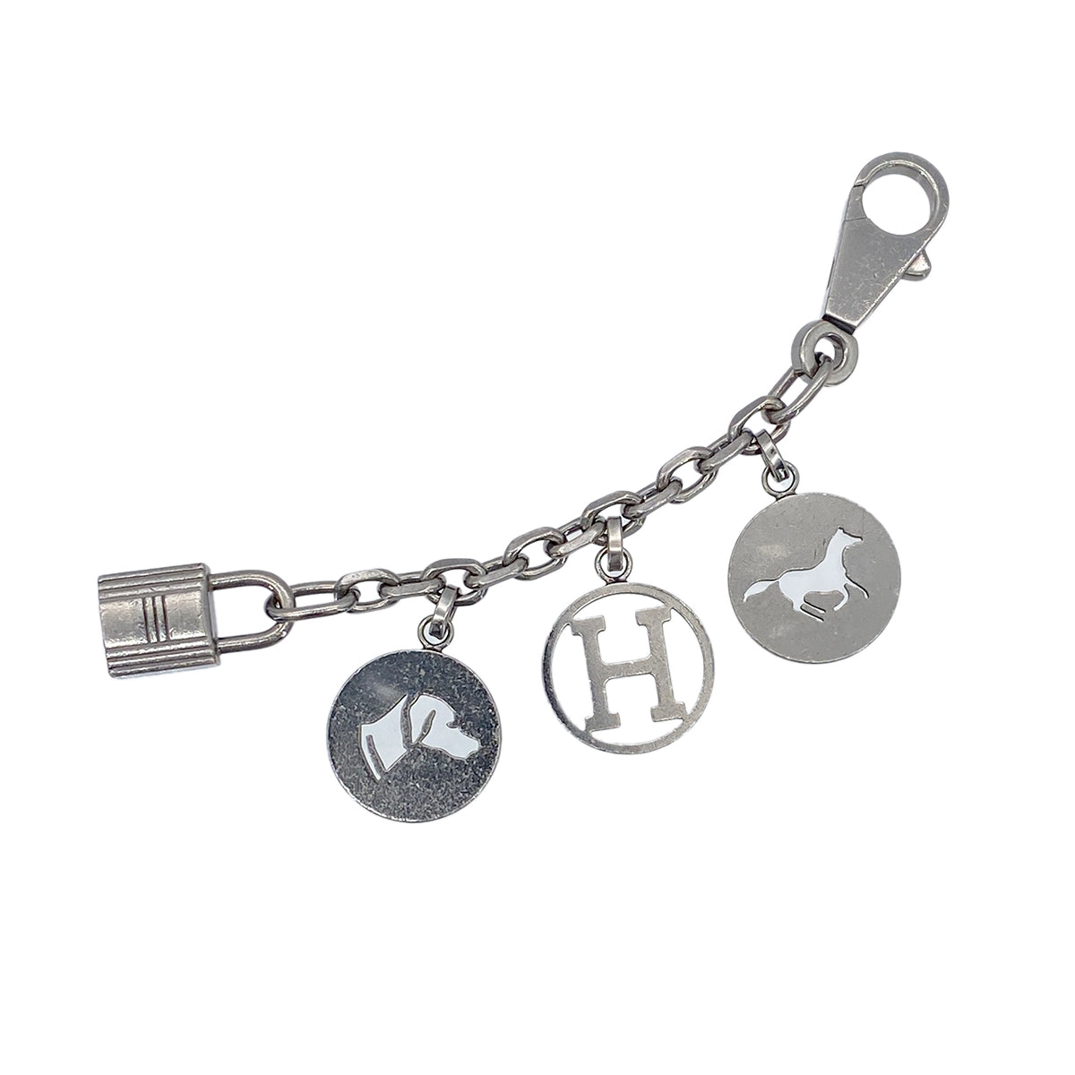 HERMES BAG CHARM AMULET 4 SILVER ACCESSORY 90276709