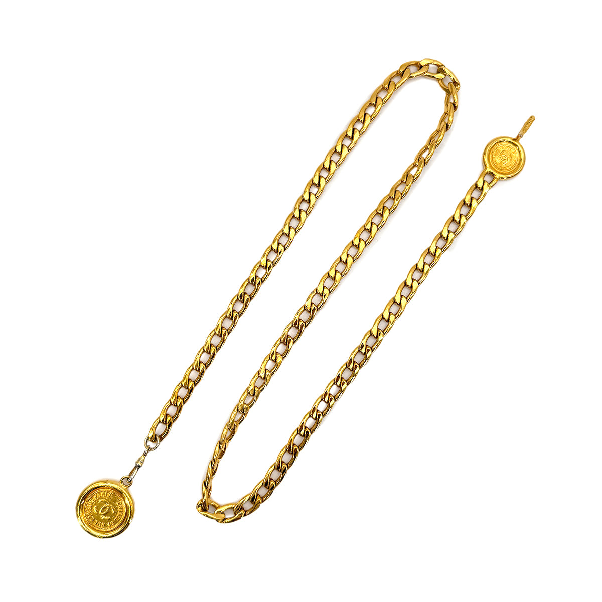 CHANEL VINTAGE CHAIN BELT COCOMARK ACCESSORY 90276728