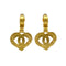 CHANEL VINTAGE EARRINGS COCOMARK HEART GOLD SWING ACCESSORY 95P 90276744 - PURPOSE