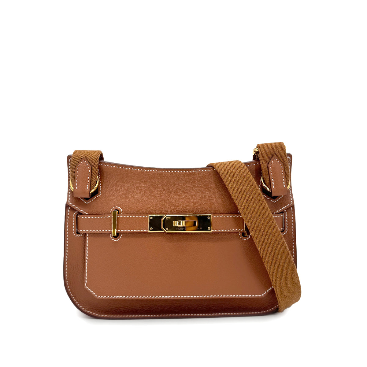 HERMES JYPSIERE MINI GOLD EVERCOLOR SHOULDER BAG W GHW 90276748