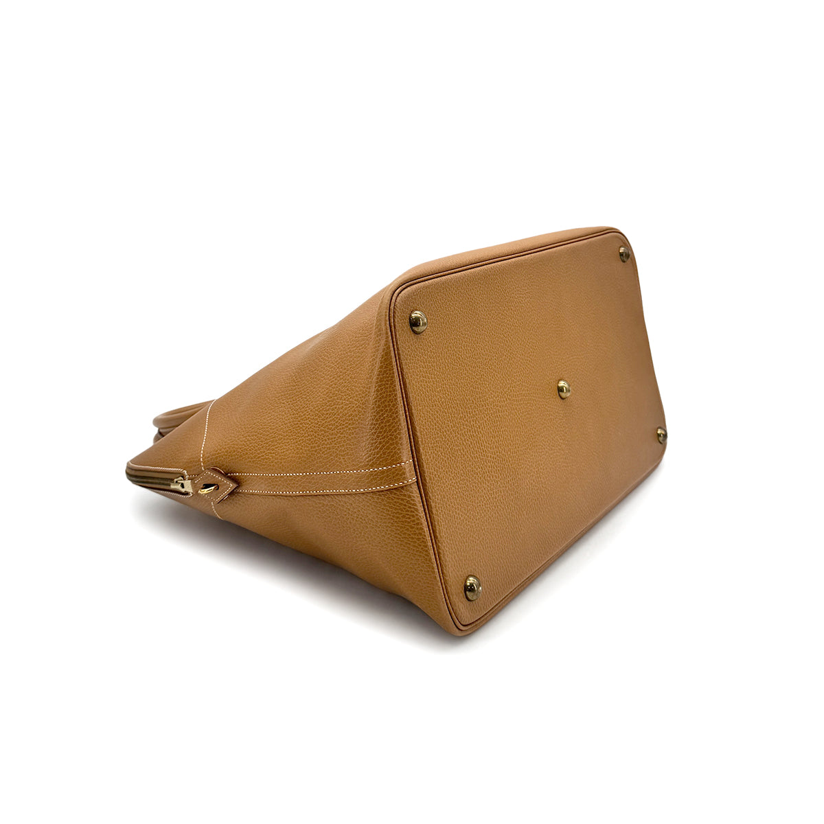 HERMES BOLIDE 45 NATURAL ARDENNES HAND BAG 〇X GHW 90276751