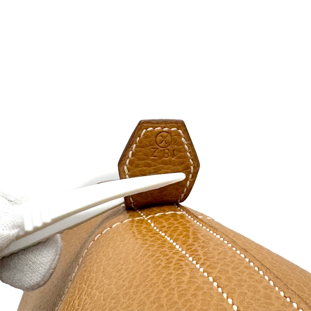 HERMES BOLIDE 45 NATURAL ARDENNES HAND BAG 〇X GHW 90276751