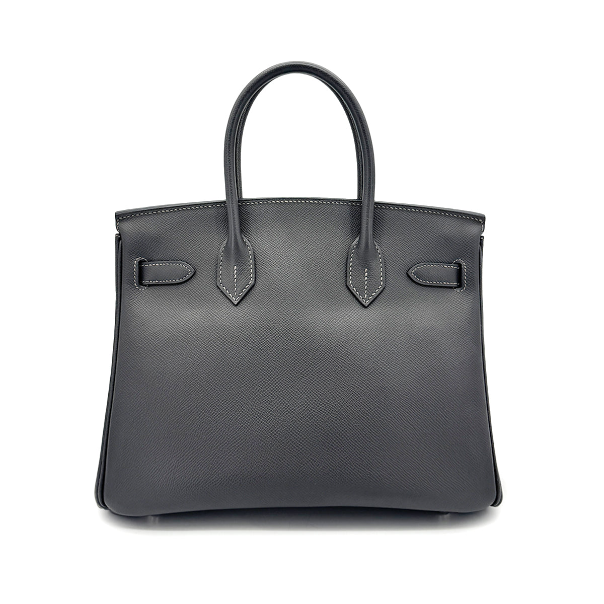 HERMES BIRKIN 30 GRAPHITE EPSOM HAND BAG □K SHW 90276763