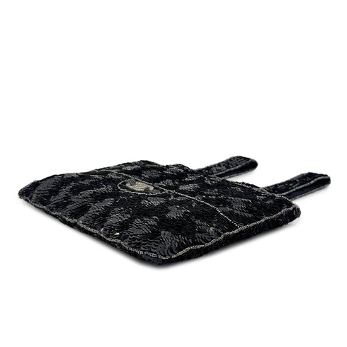 CHANEL VINTAGE HAND BAG COCOMARK RHINESTONE BLACK SEQUINS 90276765 - PURPOSE