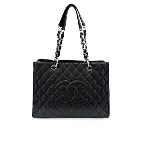 CHANEL GST TOTE BAG BLACK CAVIAR SKIN 90276768 - PURPOSE