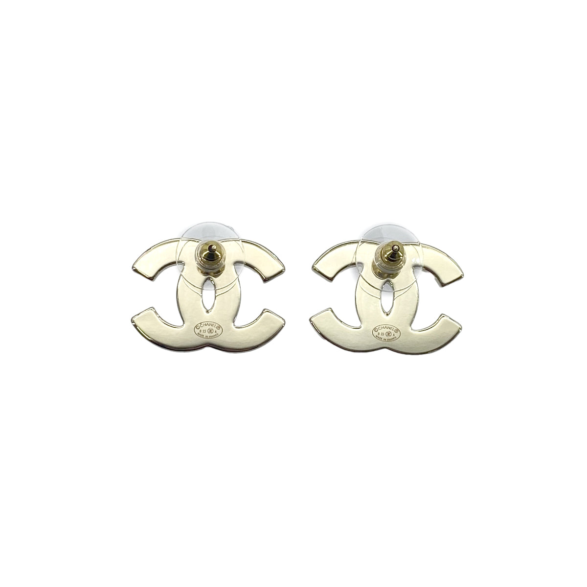 CHANEL EARRINGS COCOMARK YELLOW ACCESSORY B23A 90276776
