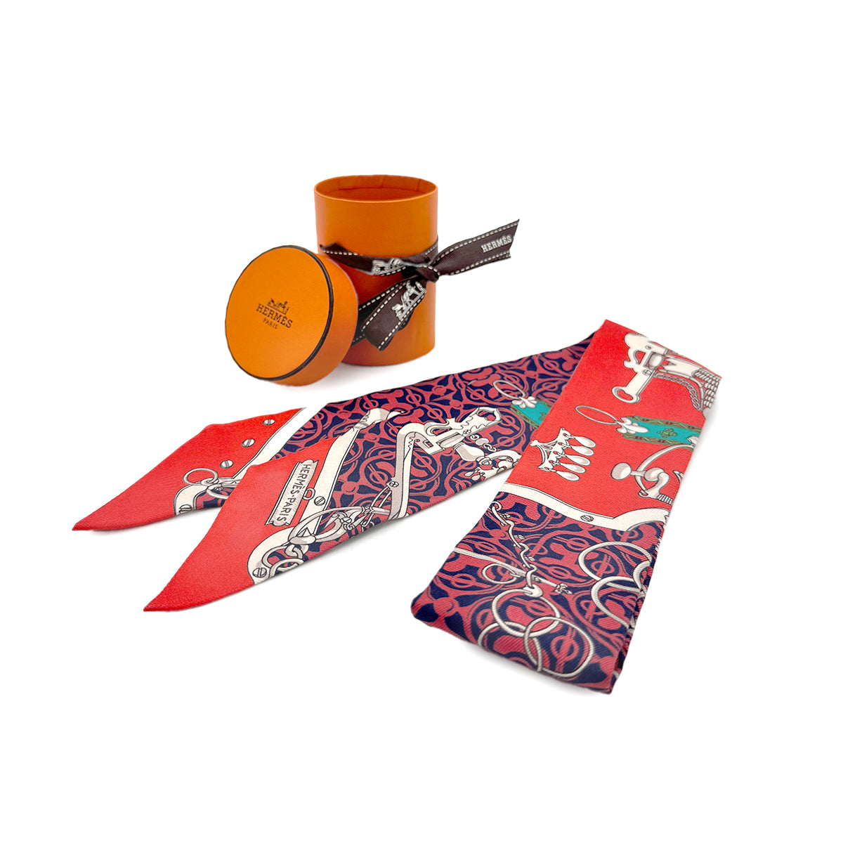 HERMES TWILLY SILK TWILL SCARF MULTICOLOR 90276780
