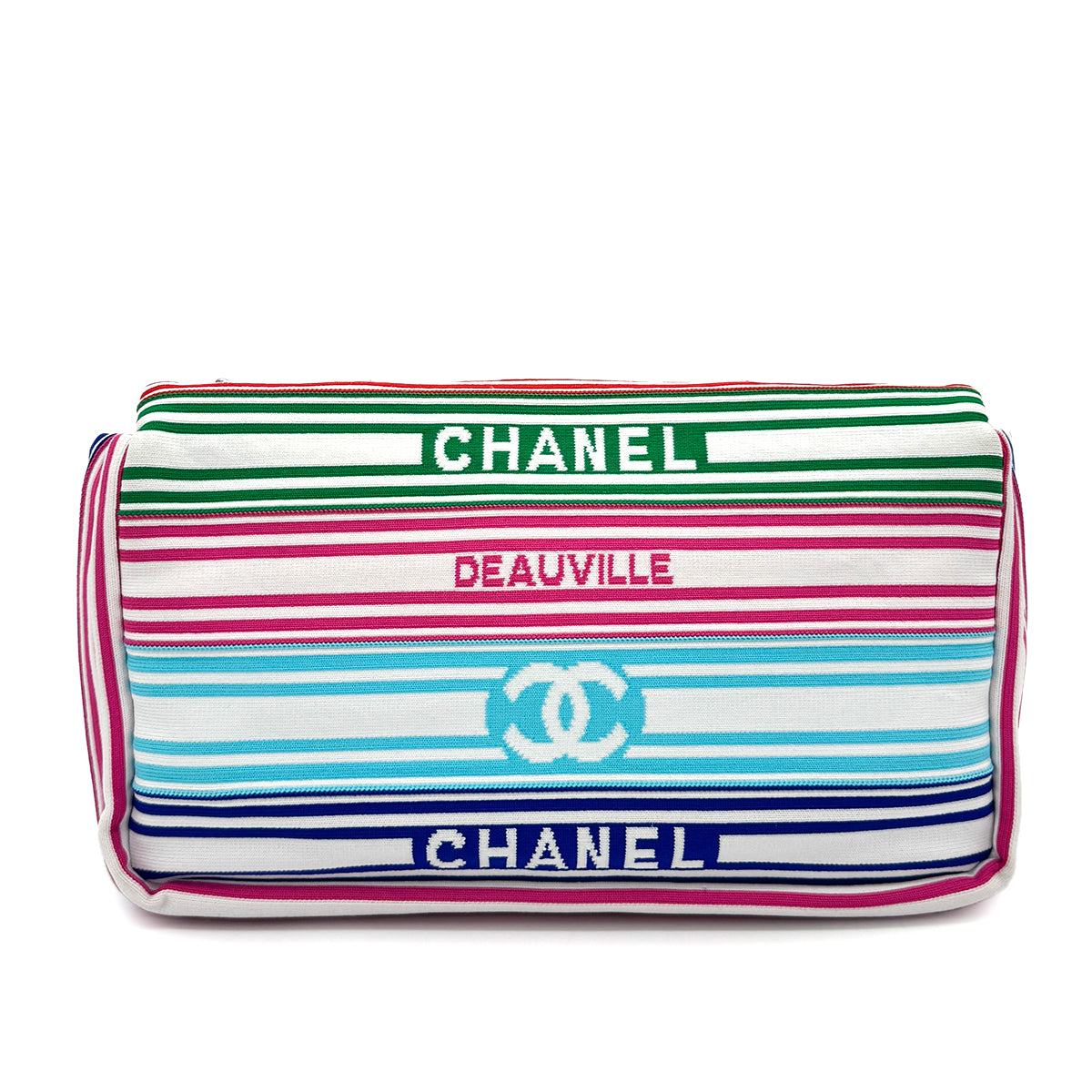CHANEL CRUISELINE 2019 COCOMARK MIXED FIBERS CHAIN SHOULDER BAG CANVAS 90276880
