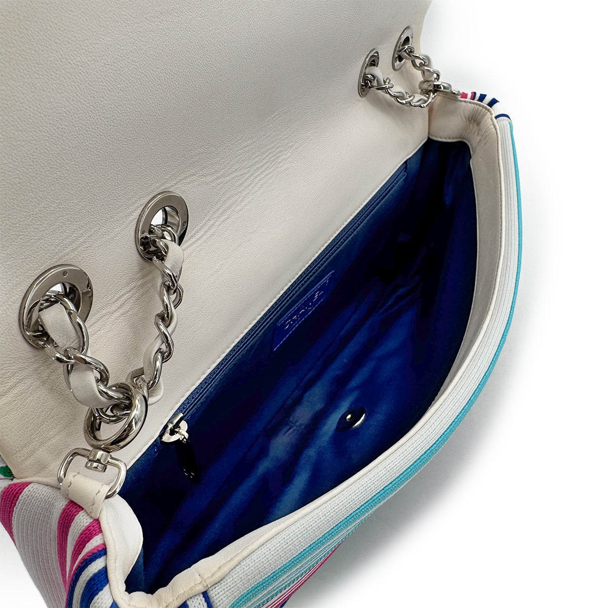 CHANEL CRUISELINE 2019 COCOMARK MIXED FIBERS CHAIN SHOULDER BAG CANVAS 90276880