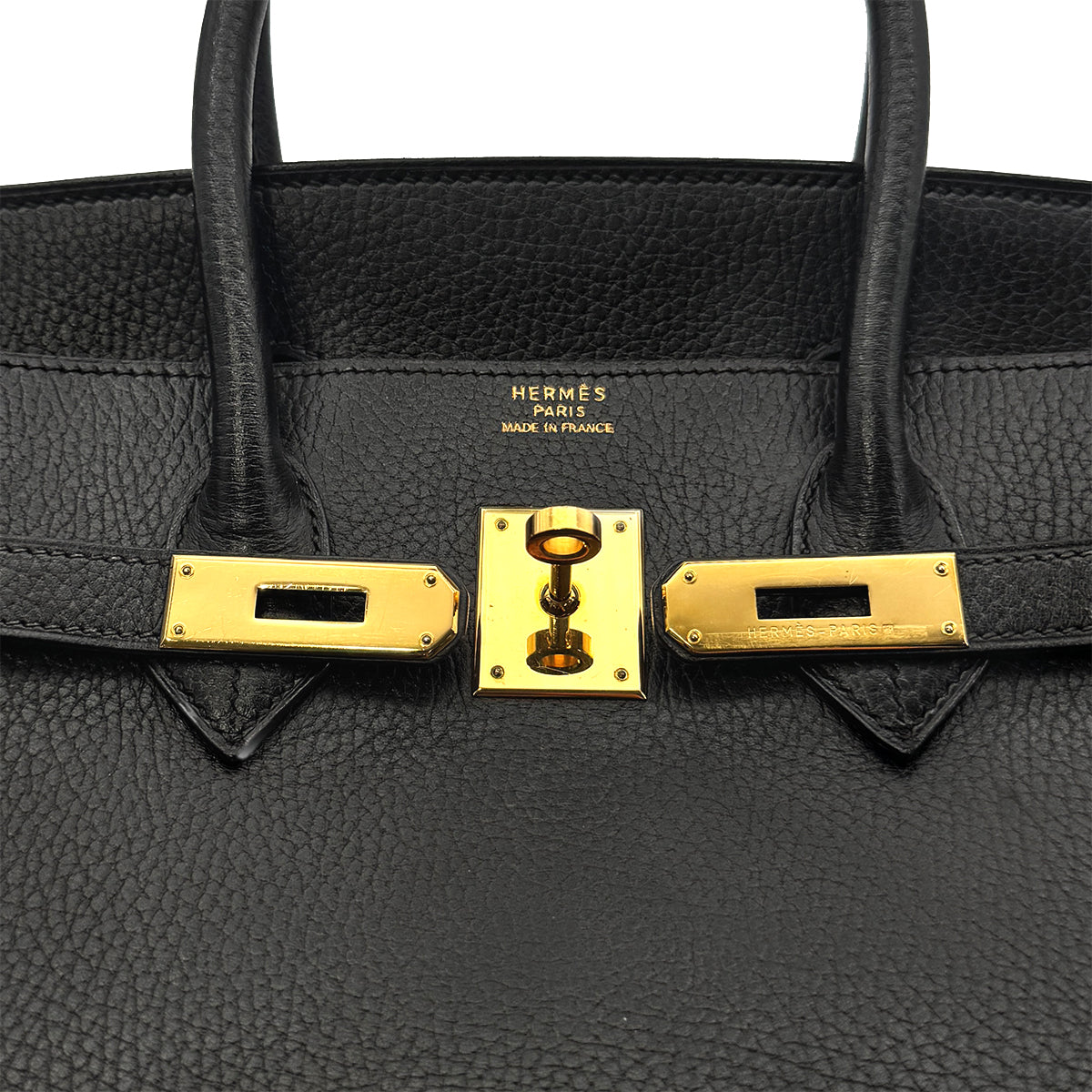 HERMES BIRKIN 35 BLACK ARDENNES HAND BAG 〇Z GHW 90276884