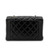 CHANEL VINTAGE MATELASSE CHAIN SHOULDER BAG BLACK LAMB SKIN 90277069 - PURPOSE