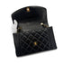 CHANEL VINTAGE MATELASSE CHAIN SHOULDER BAG BLACK LAMB SKIN 90277069 - PURPOSE