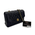 CHANEL VINTAGE MATELASSE CHAIN SHOULDER BAG BLACK LAMB SKIN 90277069 - PURPOSE